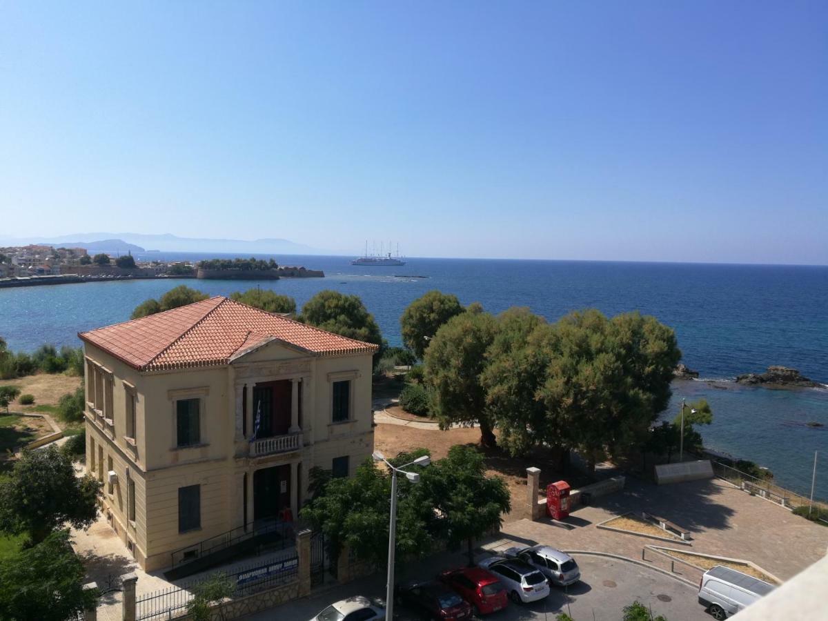 Central Luxurious Apartment With Sea View! Hriszí Aktí Haniá Kültér fotó